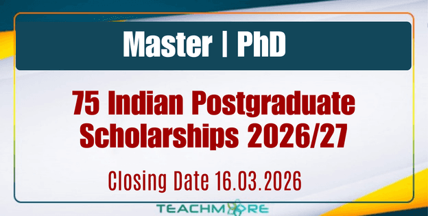 75 Indian Postgraduate Scholarships 2026/27