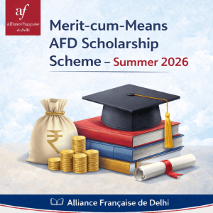 Merit-cum-Means AFD Scholarship Scheme Summer 2026 for Indian Students (Fee Waivers Available)