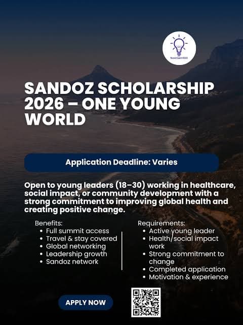 One Young World Sandoz Scholarship 2026