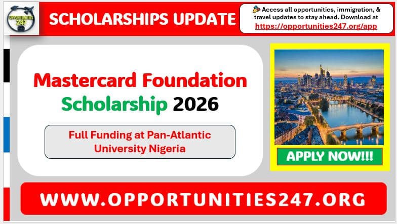 Mastercard Foundation Scholarship 2026 for African Students (Fully Funded)