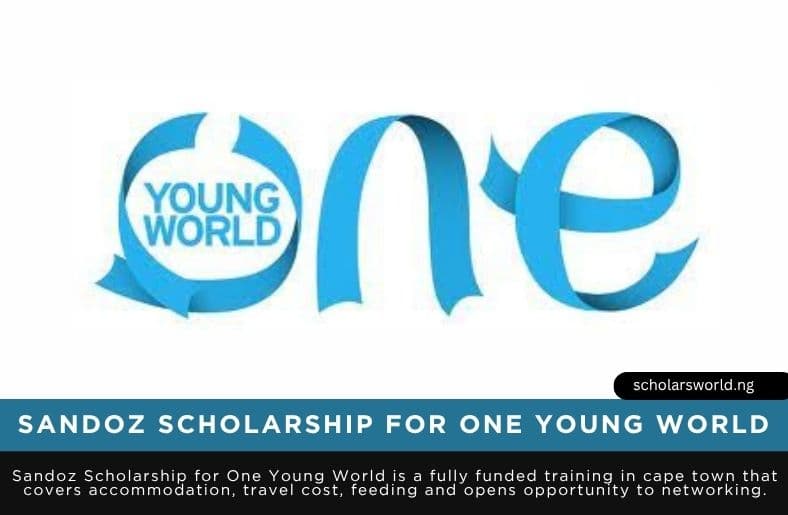 Sandoz Scholarship for One Young World 2026 | Fully Funded to Cape Town, South Africa