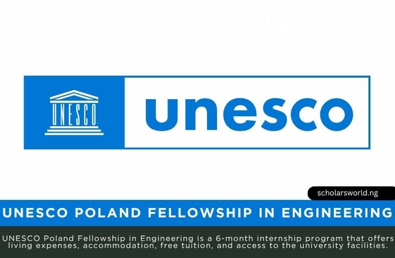 UNESCO Poland Fellowship in Engineering 2026 | Fully Funded