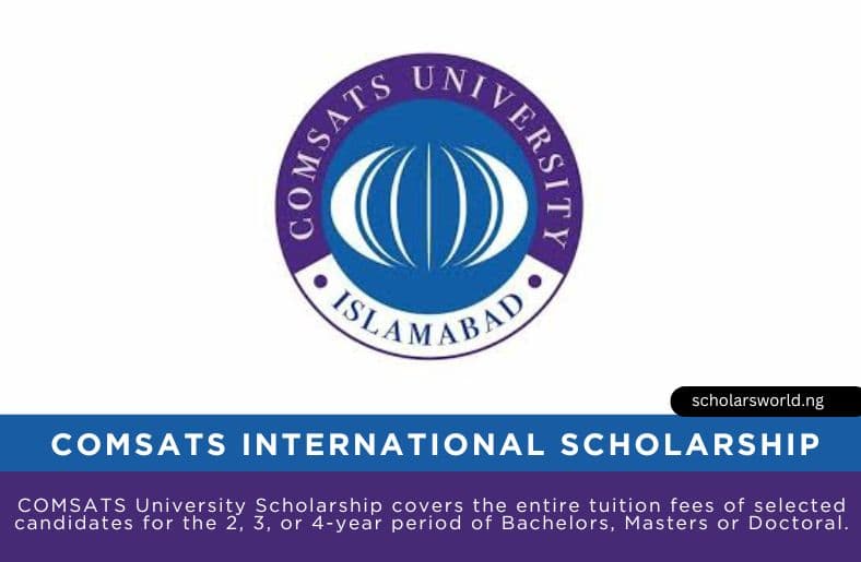 COMSATS University Scholarship 2026 for International Students (Fully Funded)