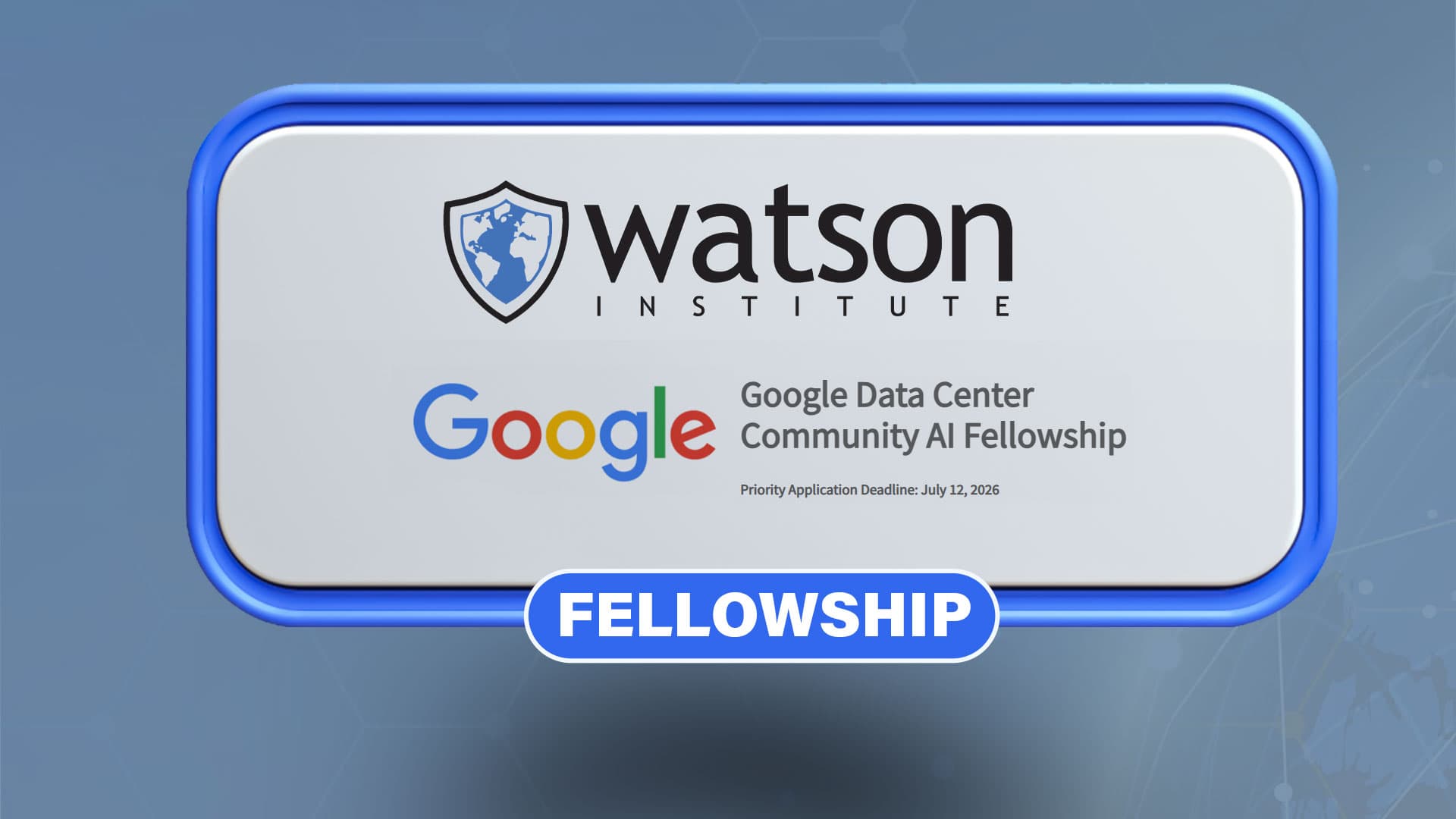 Google Data Center Community AI Fellowship 2026 for Social Entrepreneurs (Fully Funded)