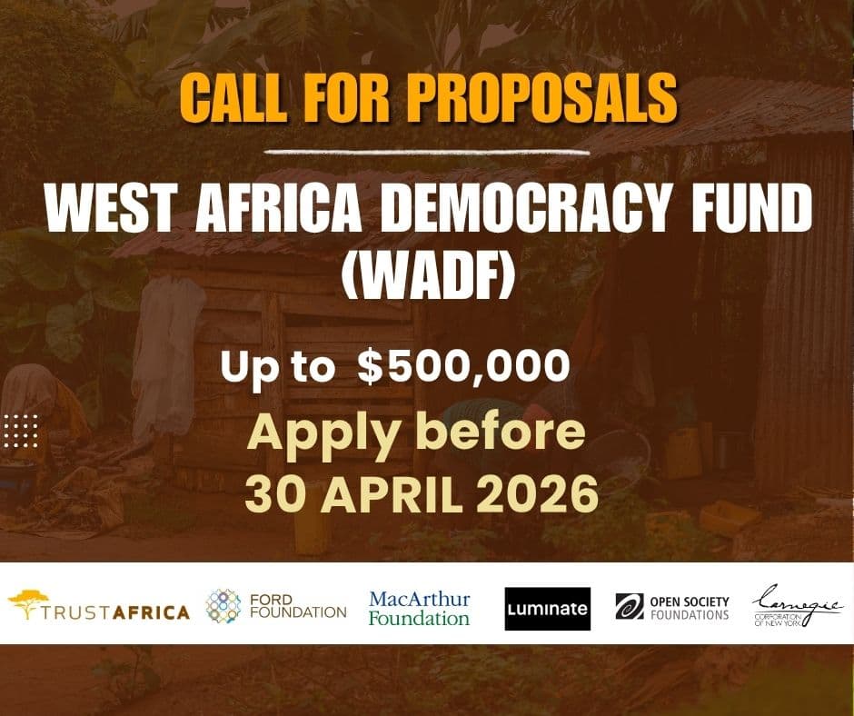 Call for Round One Applications (2026): West Africa Democracy Fund