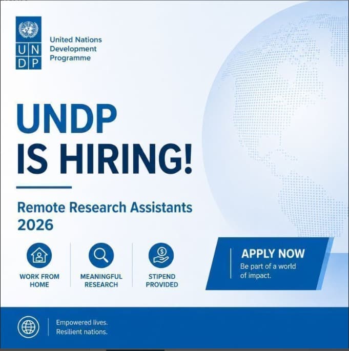 UNDP Research Internship 2026 for Students and Recent Graduates (Remote Option)
