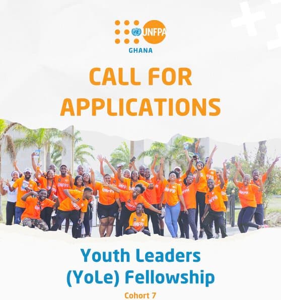 UNFPA Youth Leaders (YoLe) Fellowship Programme 2026 for Young Ghanaians (Masters Degree)