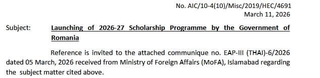 HEC Announces Romania Government Scholarships 2026