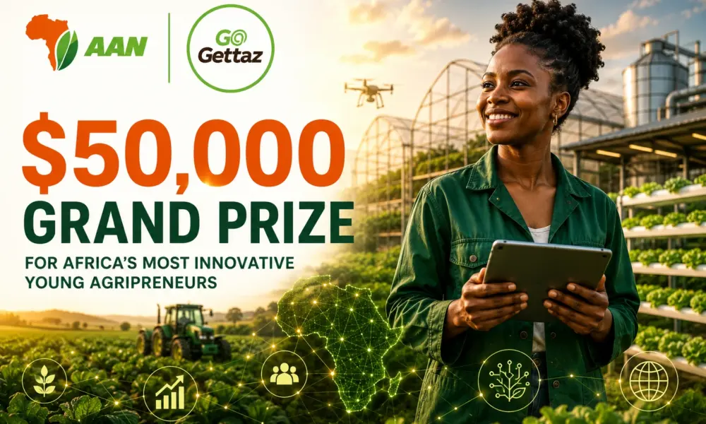 GoGettaz Agripreneur Prize 2026 for Young Agripreneurs ($160,000 Prize Pool)