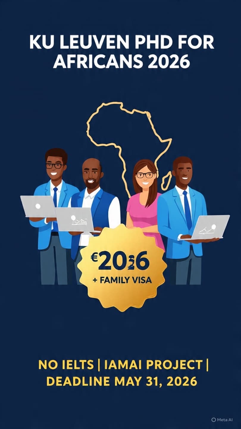KU Leuven PhD Scholarship 2026 for Africans (Fully Funded AI Doctorate)