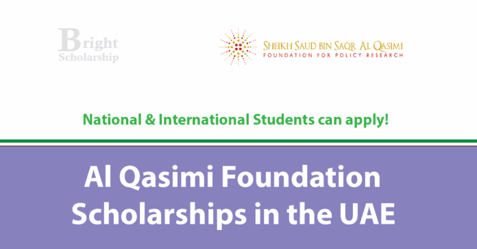 Al Qasimi Foundation Scholarships 2026 for International Students (Tuition Fee, Stipend)