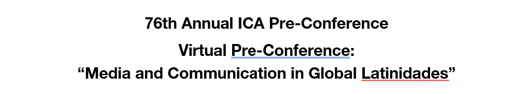 ICA Pre-Conference 2026 for Media Professionals (Virtual Event)