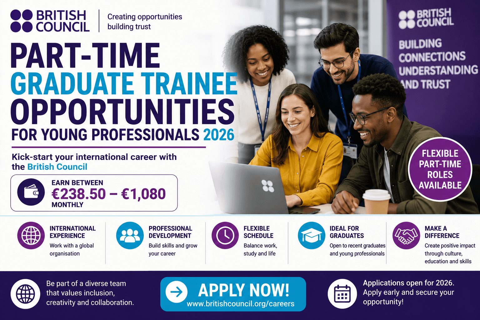 British Council Graduate Trainee Opportunities 2026 for Recent Graduates (With Stipend)