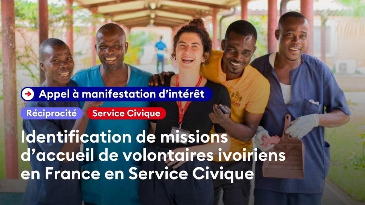 Volontariat Ivoirien en France 2026/2027 for Ivorian Volunteers (International Deployment)