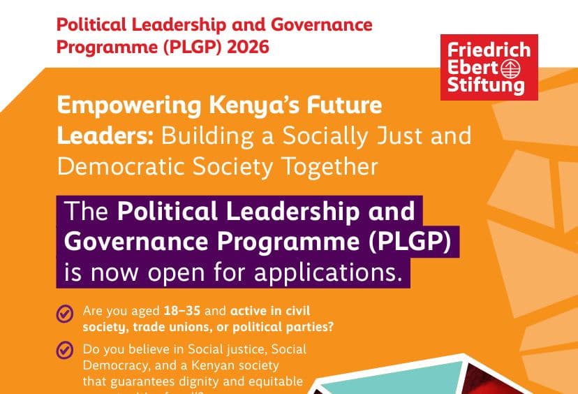 Friedrich-Ebert-Stiftung Kenya Political Leadership and Governance Programme 2026 for Young Kenyan Leaders