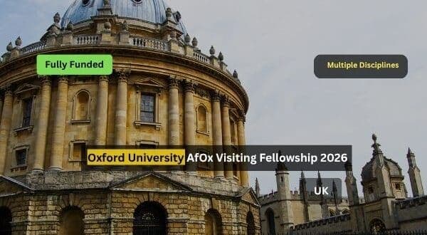 AfOx Visiting Fellowship 2026 for African Researchers (Fully Funded)