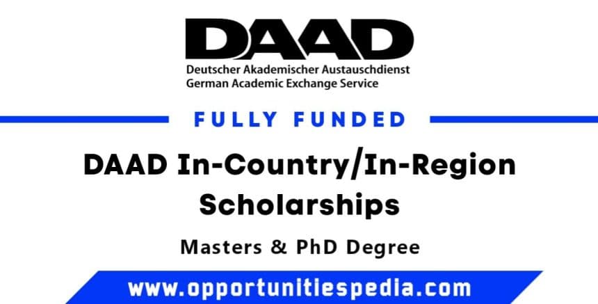 DAAD In-Country / In-Region Scholarships 2026 for African Students (Fully Funded)