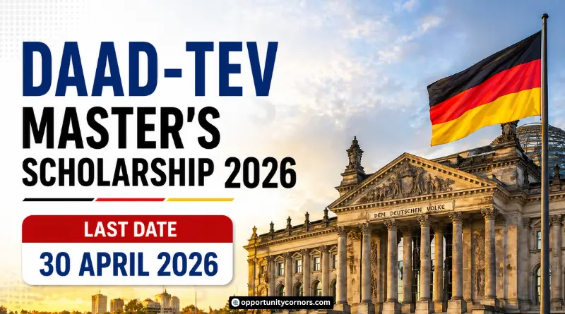 DAAD-TEV Master’s Scholarship 2026 for International Students (Fully Funded)