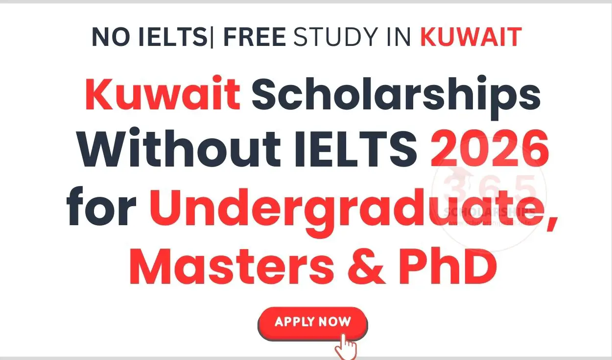 Kuwait Scholarships Without IELTS 2026