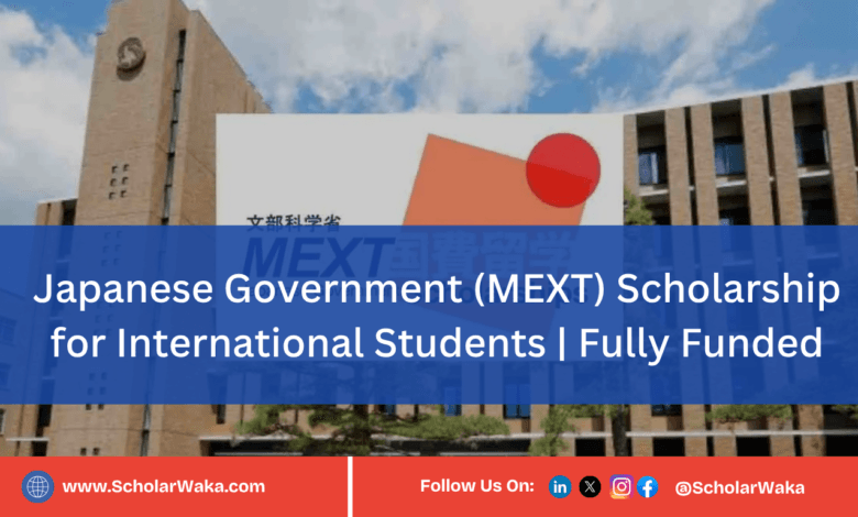 Japanese Government (MEXT) Scholarship 2027 for International Students (Fully Funded)