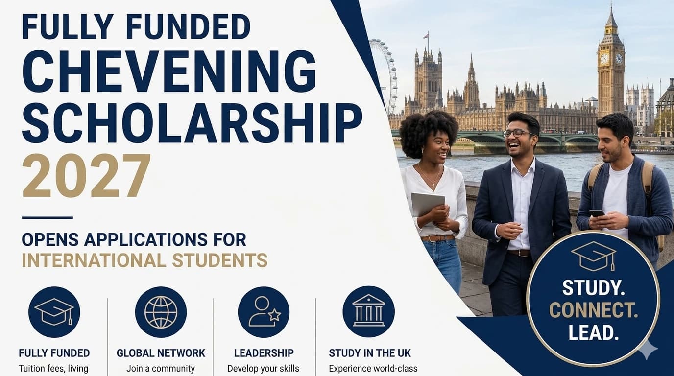 Chevening Scholarship 2027 for International Students (Fully Funded)