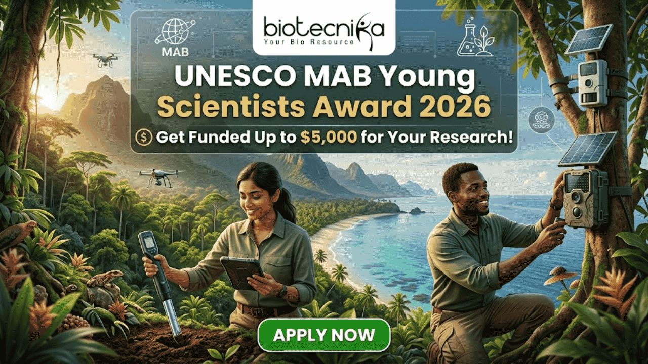 UNESCO Man and the Biosphere Programme 2026 for Young Researchers (Up to $5,000 Funding)